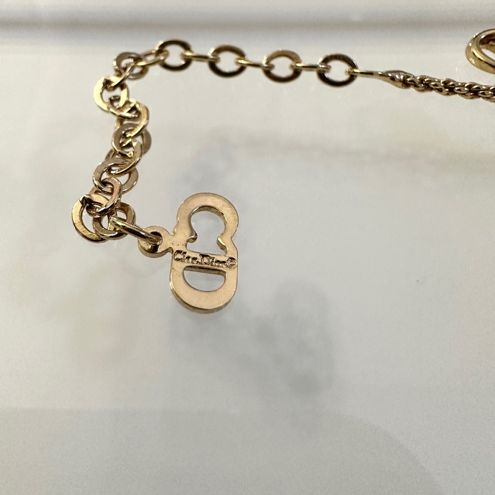 ❌SOLD❌ 💎 Christian Dior CD Logo Pendant Necklace - Picture 7 of 12